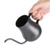 280mL Black Stainless Steel Drip Coffee Pot Gooseneck Long Mouth