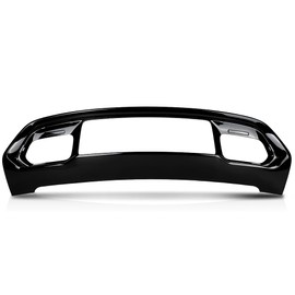 CNNELL Bumper Grille Bezel Fascia Applique Compatible with Jeep Grand Cherokee 2016-2021 Glossy Black 68310779AA