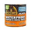 Gorilla Waterproof Patch & Seal Tape, Black Tape, 4" x