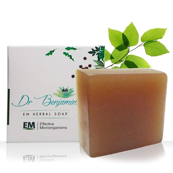 Dr. Benjamin Handmade Natural EM/Effective Microorganism Technology and Herb Bath Bar Soap (EM Basic, 1 pack)
