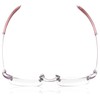Visualites 1 Rose 1.25 Rectangle Reading Glasses