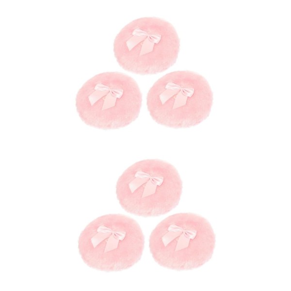 Totority 6pcs Soft Powder Puff Butterfly for Body Powder Application