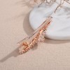 Kercisbeauty Small Crystal Leaves Rose Gold Hair Clip for Wedding