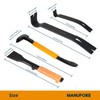 MANUFORE 4pcs Pry Bar Nail Puller Set, 12” Flat Pry