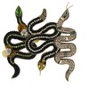 Parches de serpiente con cuentas de flores, diseño de serpiente,