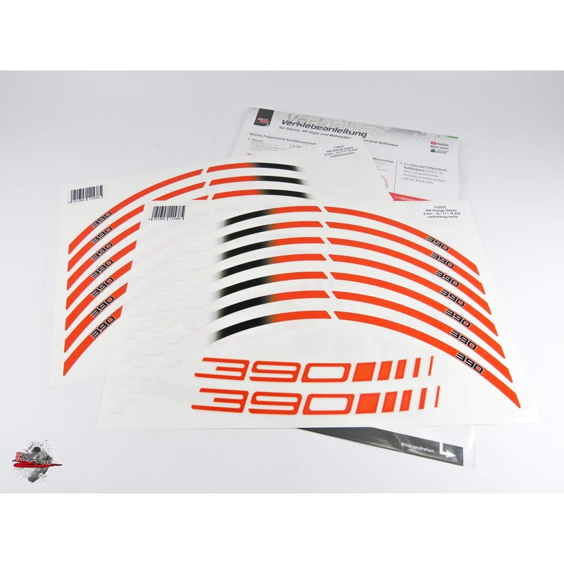 BIKE-label Rim rim set compatible with KTM 390 Duke 710037