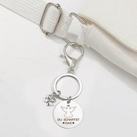 Lucky Charm Keyring Guardian Angel Gifts for Colleagues Courage Children Health Gift Guardian Angel, Angel-1