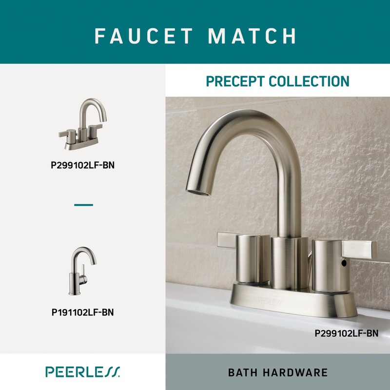 Peerless PA147-BN Precept Toilet Paper Holder, SpotShield Brushed Nickel