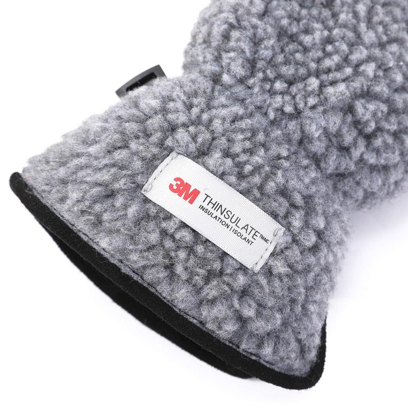 Harssidanzar Womens Winter Sherpa Mitten Warmth Thinsulate Lined with Finger