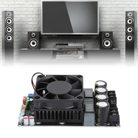 ZK3002 Digital Power Amplifier Board, TPA3255 Chip 300W x 2 Dual Channel 600W Mono Audio AMP Board with Heat Sink, DC18-50V,for Home Passive Speakers DIY