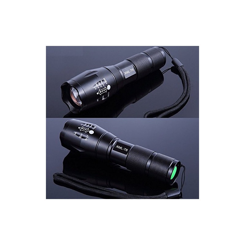 Led Flashlight Cree Xm L Tactical T6 Zoomable Torch Lamp
