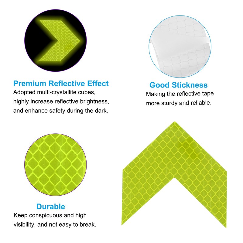 PATIKIL Reflective Stickers, 30 Pcs Safety High Visibility Reflective Sticker