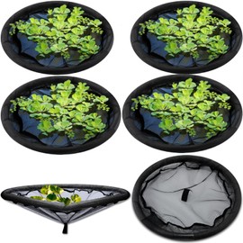 4 Pack Round Floating Flora Fish Barrier Floating Island Plant Protector Floating Flora Island for Pond Protects Your Floating Plants from Pond Fish