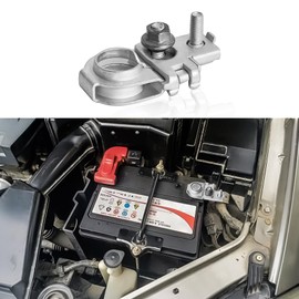 Rebvugr Battery Terminal Connector, Battery Cable Terminal End, 91980-3X010 Positive Battery Terminals with Nuts, Car Accessories Top Post Positive Battery Terminal Compatible with Hyundai Genesis Kia