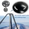 HWI Boat Cover Support Rod Mushroom Cap Plastic Plate Inflatable