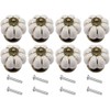 Clarmonde 8pcs Ceramic Pumpkin Handle Pull Knobs Furniture Cabinet Cupboard