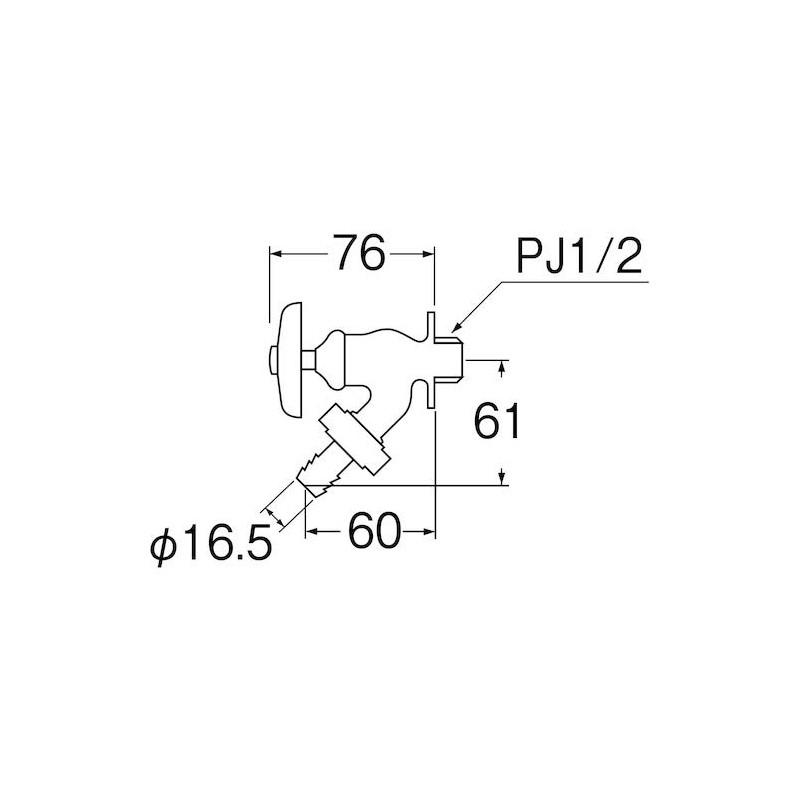 SANEI Y80J-13 Sprinkler Faucet for Irrigation Hose Connection Nominal 13