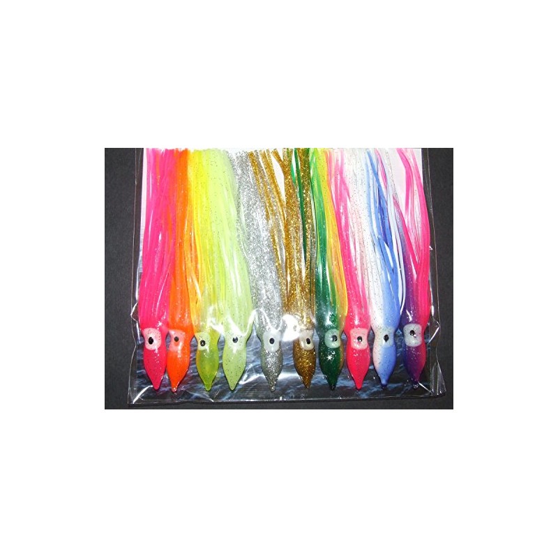 FFT 10 x SQUID MUPPET LURES 12CM BEACH BOAT SEA
