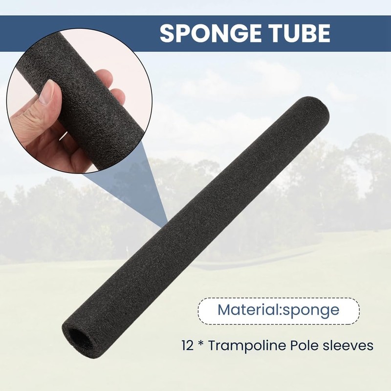 Snblzhef Trampoline Pole Foam Sleeves Trampoline Poles Cover Trampoline Accessories