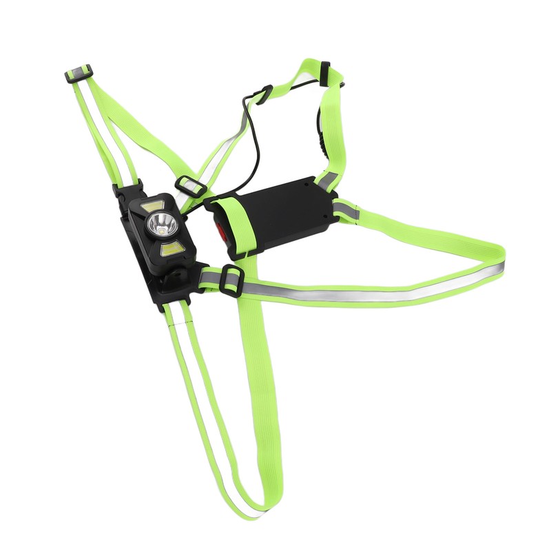 Outdoor Night Running Chest Lights Dual Light Sources IP55 Waterproof