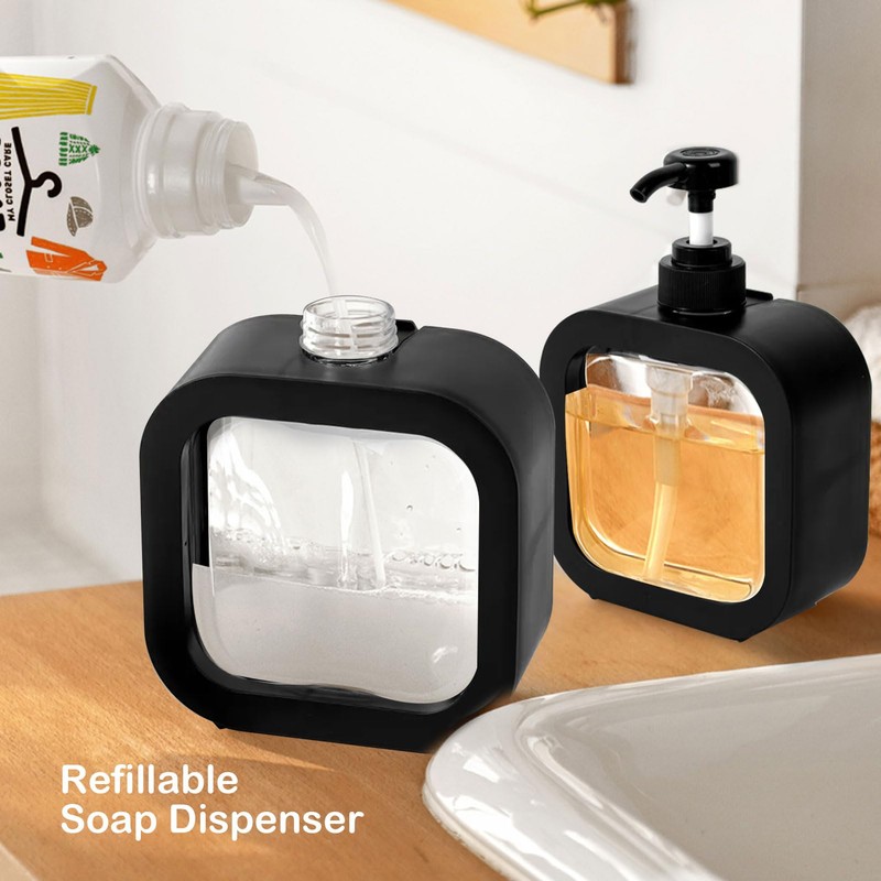Octonyluck Soap Dispenser, Multifunctional, Bathroom & Kitchen, Liquid Dish Wash