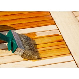 LEINOS Teaköl 223 – 0,75 Liter Holzschutzöl für außen, farblos, für Teak, Bangkirai & Tropenhölzer, imprägniert & frischt auf, pflanzliche Öle, offenporig, wasserabweisend, einfache Anwendung