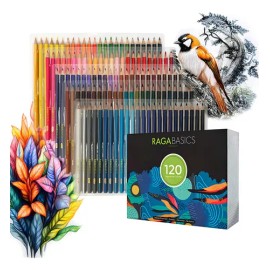 Juego De Lapices Para Dibujar Pintar De Colores Vibrantes 120 Pz                                                                                      