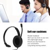 Telephone Headset Noise Cancelling Clear Chat USB Plug Computer Headphone