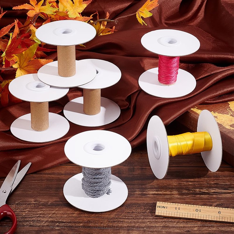 PH PandaHall 16 Sets Empty Paper Thread Spools Wire Weaving
