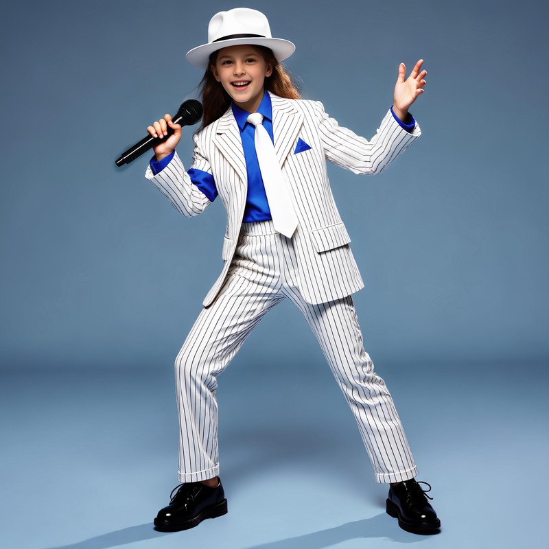BAURGHOP Kids Dance Star Costume for Boys 80s 90s Hop
