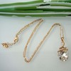 Navachi 18ct Crystal Snake Pendant Necklace, 40,6 cm + 5