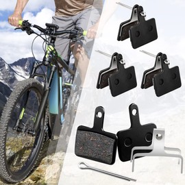 BUENTYA 4 Pairs Bicycle Brake Pads,Bicycle Disc Brake Pads Bicycle Brake Pads Set for M315 M355 M515 M515-LA-M M525 NexaveC501 C601 M375 M395 M415 M416 M446 M465 M475 M485(Black,Resin,Semi Metallic)