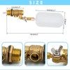 Water Float Valve 1/2 inch Brass Float Valve with Plastic