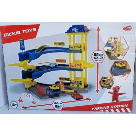 Dickie Toys CITY PARKING STATION PLAYSET WITH 2 CARS 3 LEVELS NEW DICKIE TOYS