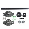 Jackshaft Sprockets with UCFL204 Pillow Block Bearings Go Kart Minibike