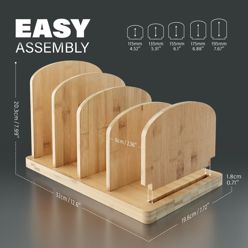 Cook Book Organizer, Recipe Holder Rack, Tabletop Stand for Convenient