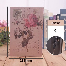 Diversion Storage Box, Dictionary Secret Safe Can Stash Secret Book Safe Security Locker with Key, Portable Cash Jewelry Case Lockable Book Safe for Traveling