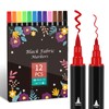 ABEIER 12 Fabric Markers Double Tip Fabric Markers Pens Set