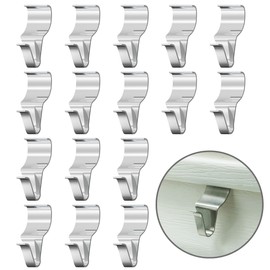 EQUIJUANCE Stainless Steel Siding Hangers, Set of 10, Heavy Duty, Rust-Resistant, Low Profile, Hold Up to 12Lbs, No Drill Siding Clips for Horizontal Vinyl Siding (10)