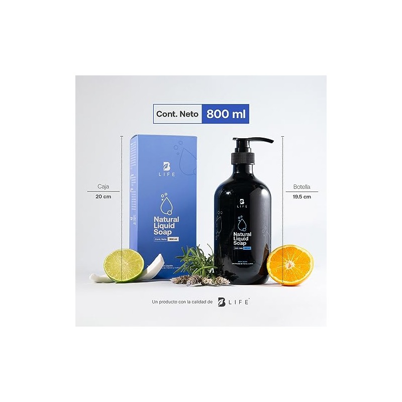 B Life Company Jabón Líquido para Cuerpo de 800 ml.