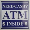 Unbranded Three ATM Inside Vinyl Stickers Decal Teller Office Station