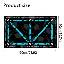 Football Training Mat,Football Mat Training,Football Mat,Football Skills Mat,Non-Slip Sports Shock Absorption Mat, Home Soccer Training Mat for All Ages to Improve Speed, Strength and Coordination