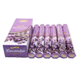 Govinda Incense - 120 Incense Sticks, Premium Incense, Masala Coated (Lavender)