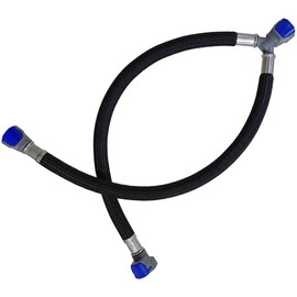 Quick Connect Faucet Water Supply Lines, 12 Inch Long, Widespread Bathroom Faucet Replacement Fast Lock Pipe Hoses, V-Shape, 1 Piece