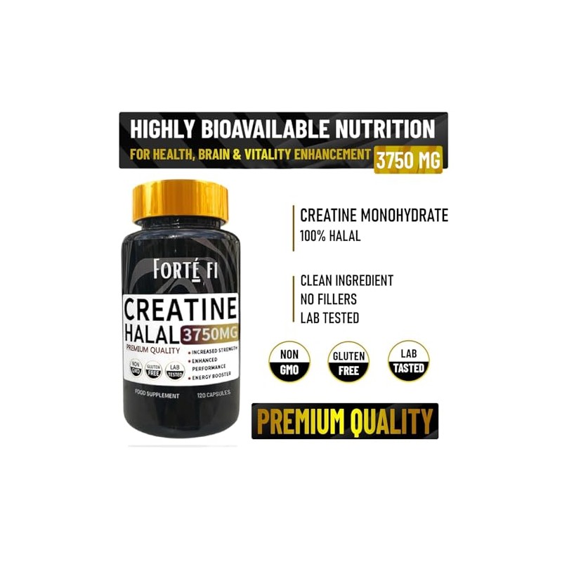 Halal Creatine Capsules | High Purity Supplement for Muscle Strength
