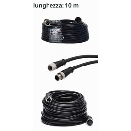 LNGJIN 10M Cavodiprolunga video,Cavodiprolunga per telecamera di retromarcia,Cavo per Telecamera a 4 PIN,4 Pin Aviazione Cavo,4 pin cavo di prolunga audio,4 pin cavo di prolunga monitor