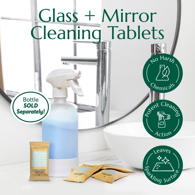 CLEANOMIC Glass and Mirror Cleaning Tablets (6 Pack) - All-Purpose