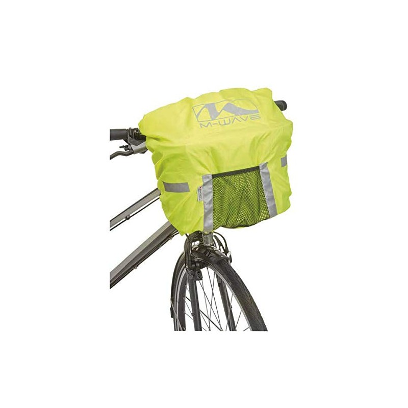 Cicli Bonin Unisex's Backpack 15L With Reflector Cover, Neon Yellow,
