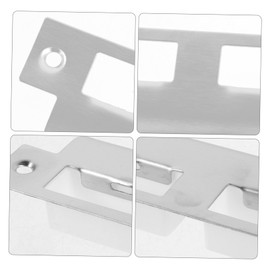 WOONEKY Stainless Steel Repair Kit Door Striker Plates Door Plate Security Device for Home
