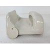 Beige Bone Almond Ceramic Soap Dish Tray Cloth Bar Washcloth